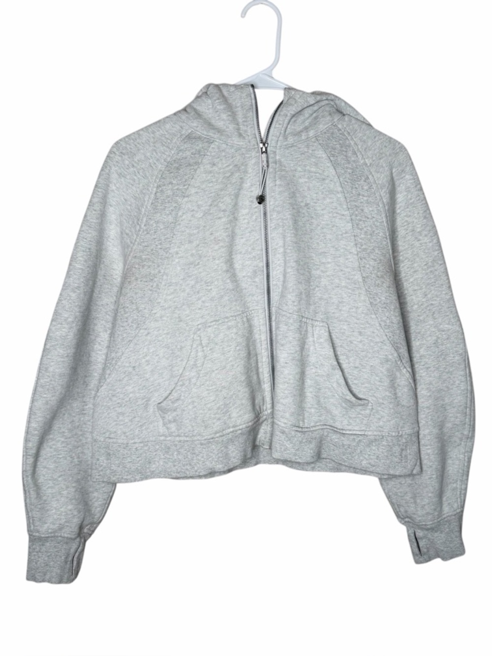Lululemon Scuba Oversized Full Zip Heathered Core Ultra Light Grey Size M/L - Picture 5 of 11